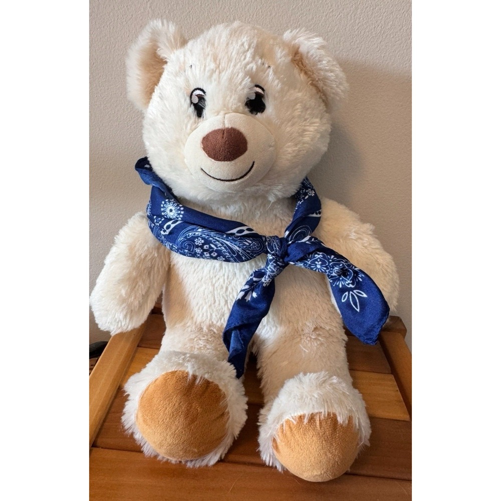 White & Blue Bandana Build A Bear Workshop